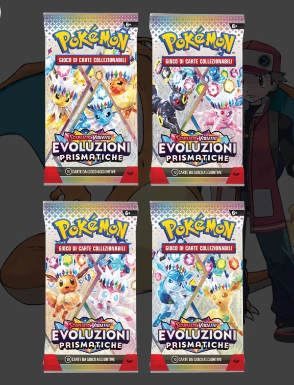 Scarlatto e Violetto Evoluzioni Prismatiche 4 Buste Set Artwork (IT)