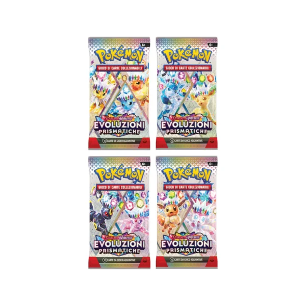 Scarlatto e Violetto Evoluzioni Prismatiche 4 Buste Set Artwork (IT)